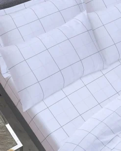 Check Cotton Bedding Bundle Set