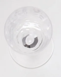 Clear Hammered Champagne Glass