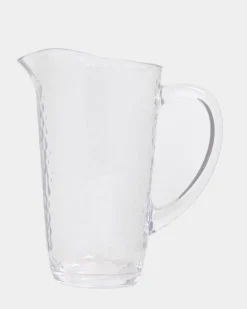 Clear Hammered Jug
