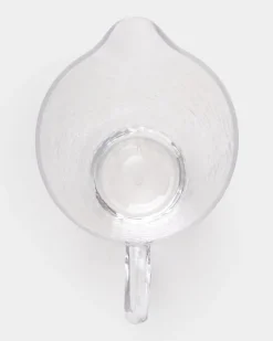 Clear Hammered Jug