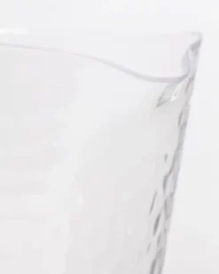 Clear Hammered Jug