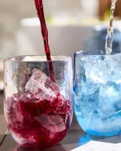 Clear Hammered Tumbler