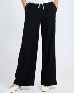 Colour Block Wide Leg Trousers