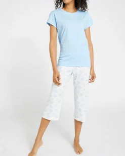 Cotton Cropped Pyjama Set