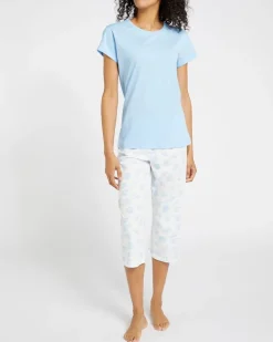 Cotton Cropped Pyjama Set