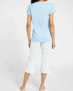Cotton Cropped Pyjama Set