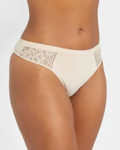 Cotton Lace Thong