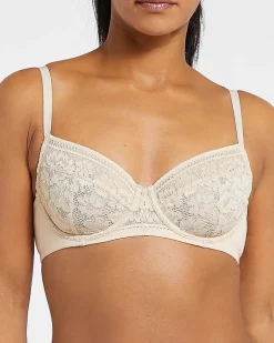 Cotton Lace Wired Non Padded Bra