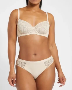 Cotton Lace Wired Non Padded Bra