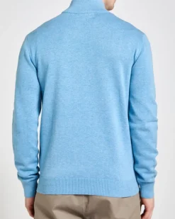 Cotton Quarter Zip Jumper