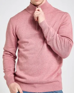 Cotton Quarter Zip Jumper