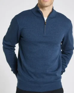 Cotton Quarter Zip Jumper