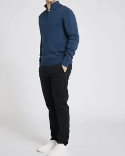 Cotton Quarter Zip Jumper