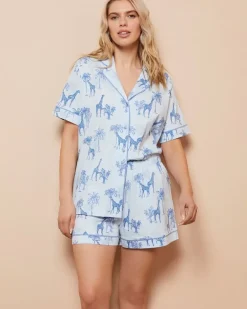 Cotton Revere Shorts Pyjama Set