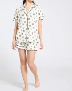 Cotton Revere Shorts Pyjama Set