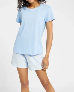 Cotton T-Shirt And Shorts Pyjama Set