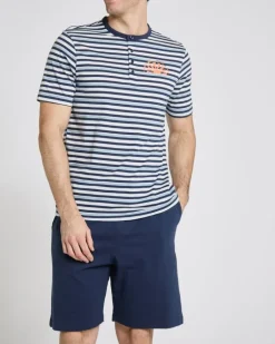 Cotton T-Shirt And Shorts Pyjama Set