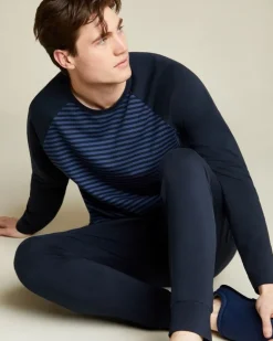 Cotton-Rich Long-Sleeved Lounge Pyjama Set