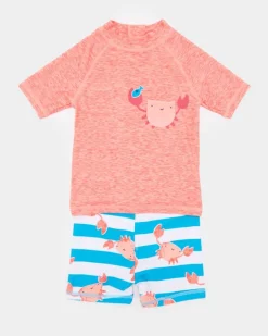 Crab Rashguard Set (9 Months-6 Years)