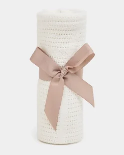 Cream Cellular Blanket