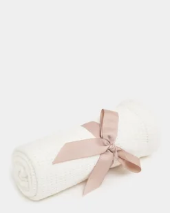 Cream Cellular Blanket