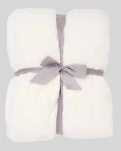 Cream Fleece Throw