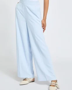 Crepe Wide Leg Trousers