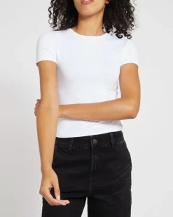 Crop Fitted Polyamide Stretch Top