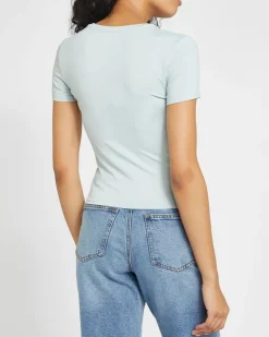 Crop Fitted Polyamide Stretch Top