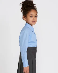 Easy Care Long-Sleeved Blouse - Pack Of 3 (4-16 Years)
