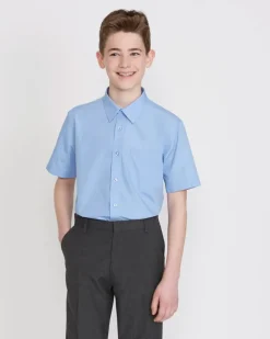 Easy Care Short-Sleeved Shirts - Pack Of 3 (4-16 Years)
