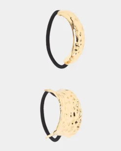 Embossed Hair Ties - Pack Of 2