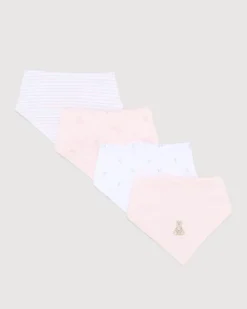 Floral Bandana Bib - Pack Of 4