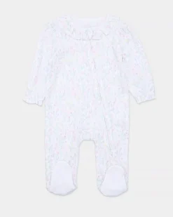 Floral Collar Sleepsuit (Newborn-12 Months)