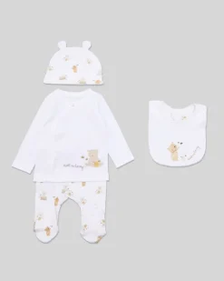 Four Piece Bear Gift Set (Newborn-12 Months)