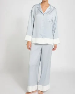 Francis Brennan the Collection Moyvane Silver Pyjama Set