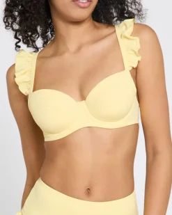 Frill Padded Cup Bikini Top