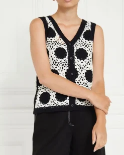 Gallery Alba Button Up Waistcoat Top