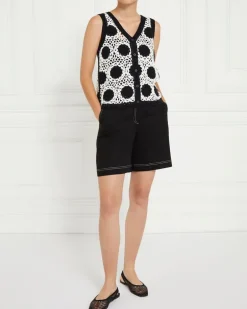 Gallery Alba Button Up Waistcoat Top