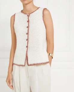 Gallery Alba Contrast Knit Waistcoat