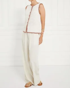 Gallery Alba Contrast Knit Waistcoat