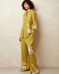 Gallery Frieda Embrodiered Co-Ord Suit Trousers