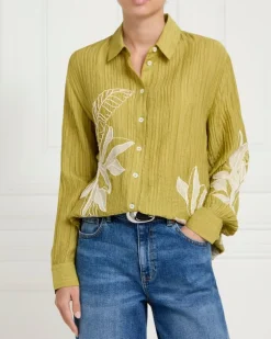 Gallery Frieda Embroidered Co-Ord Suit Shirt