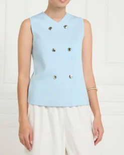 Gallery Knit Button Waistcoat
