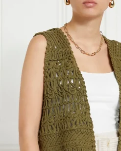 Gallery Lucia Cotton Fringe Waistcoat