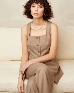 Gallery Lucia Square Neck Waistcoat