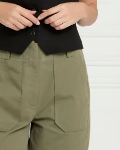Gallery Lyocell Blend Utility Trousers