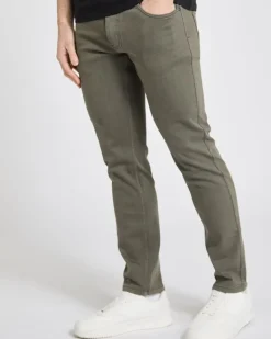 Garment Dyed Five Pocket Stretch Trousers