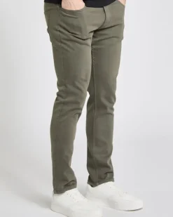 Garment Dyed Five Pocket Stretch Trousers