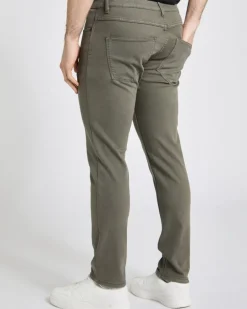 Garment Dyed Five Pocket Stretch Trousers